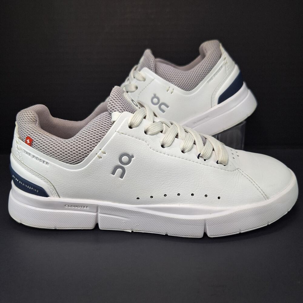 On The Roger Advantage Womens Size 6 White Lilac 48.98965 Tennis Shoes Sneakers